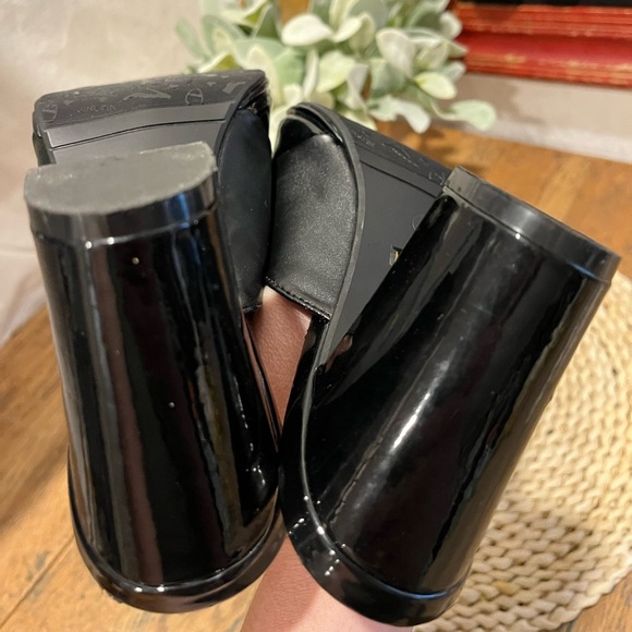 🖤 Noblez Black Patent Slide Heels – Size 39 - Picture 10 of 11